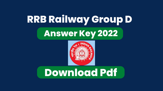 RRB Railway Group D Answer Key 2022